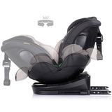 Scaun auto Chipolino Hypnotic I-Size 40-150 cm cu sistem Isofix si sezut rotativ tiramisu