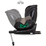 Scaun auto Chipolino Maximus I-Size 40-150 cm macadamia cu sistem Isofix
