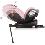 Scaun auto Chipolino Tourino I-Size 40-150 cm flamingo cu sistem Isofix
