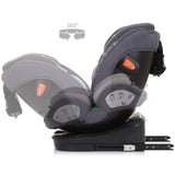 Scaun auto Chipolino Volare I-Size 40-150 cm granite cu sistem Isofix