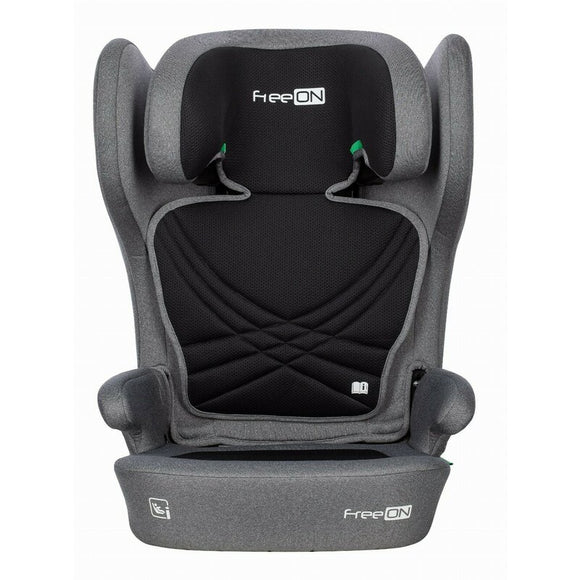 Scaun auto, FreeON, Olymp, I-Size, Cu sistem isofix, Pliabil, 100-150 cm, 4-12 ani, Conform cu standardul european de securitate ECE R129, Grey