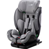 Scaun auto, FreeON, Trex, Pentru copii, I-Size, 76 - 150 cm, Tehnologie Isofix + Top Tether, Spatar si tetiera reglabile, Conform ECE R129, Grey