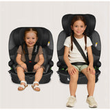 Scaun auto i-Size, Lionelo, Billy , 76 -150 cm, 1/2/3, Isofix + top tether, Tetiera reglabila in 10 pozitii, Insertie ergonomica, Tapiterie lavabila, Testat la impact, Baza lata, Conform cu R129, Negru/Gri