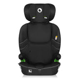Scaun auto i-Size, Lionelo, Billy , 76 - 150 cm, 1/2/3, Isofix + top tether, Tetiera reglabila in 10 pozitii, Insertie ergonomica, Tapiterie lavabila, Testat la impact, Baza lata, Conform cu R129, Negru