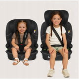 Scaun auto i-Size, Lionelo, Billy , 76 - 150 cm, 1/2/3, Isofix + top tether, Tetiera reglabila in 10 pozitii, Insertie ergonomica, Tapiterie lavabila, Testat la impact, Baza lata, Conform cu R129, Negru