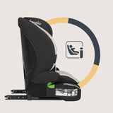 Scaun auto i-Size, Lionelo, Billy , 76 - 150 cm, 1/2/3, Isofix + top tether, Tetiera reglabila in 10 pozitii, Insertie ergonomica, Tapiterie lavabila, Testat la impact, Baza lata, Conform cu R129, Bej