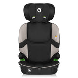 Scaun auto i-Size, Lionelo, Billy , 76 - 150 cm, 1/2/3, Isofix + top tether, Tetiera reglabila in 10 pozitii, Insertie ergonomica, Tapiterie lavabila, Testat la impact, Baza lata, Conform cu R129, Bej