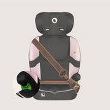 Scaun auto i-Size, Lionelo, Billy , 76 - 150 cm, 1/2/3, Isofix + top tether, Tetiera reglabila in 10 pozitii, Insertie ergonomica, Tapiterie lavabila, Testat la impact, Baza lata, Conform cu R129, Roz