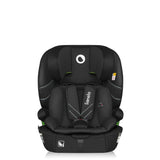 Scaun auto i-Size, Lionelo, Levi Fix, 76 - 150 cm, 1/2/3, ISOFIX + Top Tether, Tetiera reglabila in 10 pozitii, Insertie ergonomica Dri-Seat, Tapiterie lavabila, Testat la impact, Baza lata, Cotiere practice, Conform cu R129, Negru