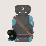 Scaun auto i-Size, Lionelo, Levi Fix, 76 - 150 cm, 1/2/3, ISOFIX + Top Tether, Tetiera reglabila in 10 pozitii, Insertie ergonomica Dri-Seat, Tapiterie lavabila, Testat la impact, Baza lata, Cotiere practice, Conform cu R129, Albastru