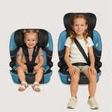 Scaun auto i-Size, Lionelo, Levi Fix, 76 - 150 cm, 1/2/3, ISOFIX + Top Tether, Tetiera reglabila in 10 pozitii, Insertie ergonomica Dri-Seat, Tapiterie lavabila, Testat la impact, Baza lata, Cotiere practice, Conform cu R129, Albastru