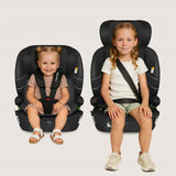 Scaun auto i-Size, Lionelo, Levi Fix, 76 - 150 cm, 1/2/3, ISOFIX + Top Tether, Tetiera reglabila in 10 pozitii, Insertie ergonomica Dri-Seat, Tapiterie lavabila, Testat la impact, Baza lata, Cotiere practice, Conform cu R129, Negru