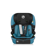 Scaun auto i-Size, Lionelo, Levi Fix, 76 - 150 cm, 1/2/3, ISOFIX + Top Tether, Tetiera reglabila in 10 pozitii, Insertie ergonomica Dri-Seat, Tapiterie lavabila, Testat la impact, Baza lata, Cotiere practice, Conform cu R129, Albastru