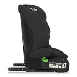 Scaun auto i-Size, Lionelo, Levi Fix, 76 - 150 cm, 1/2/3, ISOFIX + Top Tether, Tetiera reglabila in 10 pozitii, Insertie ergonomica Dri-Seat, Tapiterie lavabila, Testat la impact, Baza lata, Cotiere practice, Conform cu R129, Negru