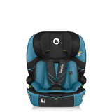 Scaun auto i-Size, Lionelo, Levi Fix, 76 - 150 cm, 1/2/3, ISOFIX + Top Tether, Tetiera reglabila in 10 pozitii, Insertie ergonomica Dri-Seat, Tapiterie lavabila, Testat la impact, Baza lata, Cotiere practice, Conform cu R129, Albastru