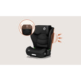 Scaun auto i-Size, Lionelo, Neal, Spatar reglabil in 4 pozitii, Tetiera in 10 pozitii, Suport sticla inclus, 15-36 Kg, 100-150 cm, Cu Isofix, Conform ECE R129, Negru