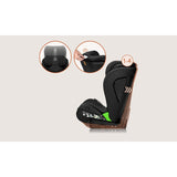 Scaun auto i-Size, Lionelo, Neal, Spatar reglabil in 4 pozitii, Tetiera in 10 pozitii, Suport sticla inclus, 15-36 Kg, 100-150 cm, Cu Isofix, Conform ECE R129, Negru