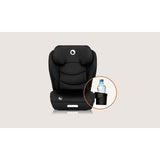 Scaun auto i-Size, Lionelo, Neal, Spatar reglabil in 4 pozitii, Tetiera in 10 pozitii, Suport sticla inclus, 15-36 Kg, 100-150 cm, Cu Isofix, Conform ECE R129, Negru