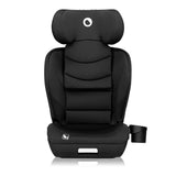 Scaun auto i-Size, Lionelo, Neal, Spatar reglabil in 4 pozitii, Tetiera in 10 pozitii, Suport sticla inclus, 15-36 Kg, 100-150 cm, Cu Isofix, Conform ECE R129, Negru