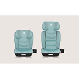Scaun auto i-Size, Lionelo, Neal, Spatar reglabil in 4 pozitii, Tetiera in 10 pozitii, Suport sticla inclus, 15-36 Kg, 100-150 cm, Cu Isofix, Conform ECE R129, Verde Turquoise