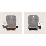 Scaun auto i-Size, Lionelo, Neal, Spatar reglabil in 4 pozitii, Tetiera in 10 pozitii, Suport sticla inclus, 15-36 Kg, 100-150 cm, Cu Isofix, Conform ECE R129, Verde Turquoise