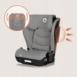 Scaun auto i-Size, Lionelo, Neal, Spatar reglabil in 4 pozitii, Tetiera in 10 pozitii, Suport sticla inclus, 15-36 Kg, 100-150 cm, Cu Isofix, Conform ECE R129, Verde Turquoise