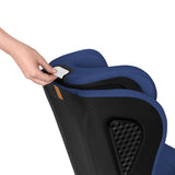 Scaun auto i-Size, Lionelo, Neal, Spatar reglabil in 4 pozitii, Tetiera in 10 pozitii, Suport sticla inclus, 15-36 Kg, 100-150 cm, Cu Isofix, Conform ECE R129, Albastru