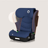 Scaun auto i-Size, Lionelo, Neal, Spatar reglabil in 4 pozitii, Tetiera in 10 pozitii, Suport sticla inclus, 15-36 Kg, 100-150 cm, Cu Isofix, Conform ECE R129, Albastru