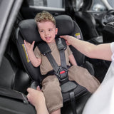 Scaun auto i-Size, Lionelo, Neal, Spatar reglabil in 4 pozitii, Tetiera in 10 pozitii, Suport sticla inclus, 15-36 Kg, 100-150 cm, Cu Isofix, Conform ECE R129, Albastru