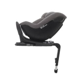 Scaun auto, Jane, Iflow I-Size, Rotire 360 grade, 40 - 105 cm, Cu Isofix si picior stabilizator, Protectie superioara in caz de impact lateral - SPS, Conform cu standardul european de securitate ECE R129, Matt Gray