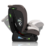 Scaun auto, Lionelo, Aart i-Size, Cu spatar inclinabil in 4 pozitii, Cu tetiera reglabila in 13 pozitii, 0-36 Kg, 40-150 cm, Cu centura siguranta in 3 puncte, Conform cu ECE R129/03, Bej