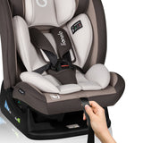 Scaun auto, Lionelo, Aart i-Size, Cu spatar inclinabil in 4 pozitii, Cu tetiera reglabila in 13 pozitii, 0-36 Kg, 40-150 cm, Cu centura siguranta in 3 puncte, Conform cu ECE R129/03, Bej