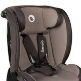 Scaun auto, Lionelo, Aart i-Size, Cu spatar inclinabil in 4 pozitii, Cu tetiera reglabila in 13 pozitii, 0-36 Kg, 40-150 cm, Cu centura siguranta in 3 puncte, Conform cu ECE R129/03, Bej
