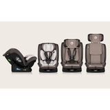 Scaun auto, Lionelo, Aart i-Size, Cu spatar inclinabil in 4 pozitii, Cu tetiera reglabila in 13 pozitii, 0-36 Kg, 40-150 cm, Cu centura siguranta in 3 puncte, Conform cu ECE R129/03, Bej