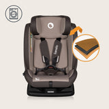 Scaun auto, Lionelo, Aart i-Size, Cu spatar inclinabil in 4 pozitii, Cu tetiera reglabila in 13 pozitii, 0-36 Kg, 40-150 cm, Cu centura siguranta in 3 puncte, Conform cu ECE R129/03, Bej