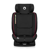 Scaun auto, Lionelo, Aart i-Size, Cu spatar inclinabil in 4 pozitii, Cu tetiera reglabila in 13 pozitii, 0-36 Kg, 40-150 cm, Cu centura siguranta in 3 puncte, Conform cu ECE R129/03, Negru/Rosu