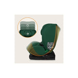 Scaun auto, Lionelo, Bastiaan i-Size, 4 in 1, Protectie laterala, Cu spatar inclinabil in 4 pozitii, Cu tetiera reglabila in 7 pozitii, Rotire 360 grade, Top Tether, 0-36 Kg, 40-150 cm, Cu Isofix, Conform cu ECE R129/03, Verde