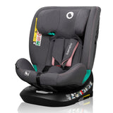Scaun auto, Lionelo, Bastiaan One i-Size, 4 in 1, Protectie laterala, Cu spatar inclinabil in 4 pozitii, Cu tetiera reglabila in 13 pozitii, Rotire 360 grade, Top Tether, 0-36 Kg, 40-150 cm, Cu Isofix, Conform cu ECE R129, Roz