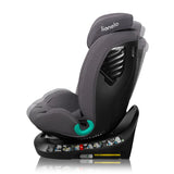 Scaun auto, Lionelo, Bastiaan One i-Size, 4 in 1, Protectie laterala, Cu spatar inclinabil in 4 pozitii, Cu tetiera reglabila in 13 pozitii, Rotire 360 grade, Top Tether, 0-36 Kg, 40-150 cm, Cu Isofix, Conform cu ECE R129, Gri
