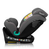 Scaun auto, Lionelo, Bastiaan One i-Size, 4 in 1, Protectie laterala, Cu spatar inclinabil in 4 pozitii, Cu tetiera reglabila in 13 pozitii, Rotire 360 grade, Top Tether, 0-36 Kg, 40-150 cm, Cu Isofix, Conform cu ECE R129, Roz