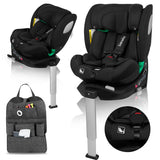 Scaun auto, Lionelo, Braam Air, i-Size, 0-36 Kg, 40-150 cm, Cu isofix si picior de fixare, Protectie laterala, Rotire 360 grade, Ajustare spatar in 5 pozitii, Tetiera reglabila in 14 trepte, Tehnologie de ventilatie Air Flow, Conform cu R129, Gri