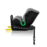 Scaun auto, Lionelo, Harmony i-Size, Rotire 360 grade, Protectie laterala, Cu spatar reglabil in 5 pozitii, Cu tetiera reglabila in 12 pozitii, 0-36 Kg, 40-150 cm, Cu Isofix, Husa din bambus, Conform cu ECE R129, Gri deschis