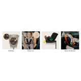 Scaun auto, Lionelo, Harmony i-Size, Rotire 360 grade, Protectie laterala, Cu spatar reglabil in 5 pozitii, Cu tetiera reglabila in 12 pozitii, 0-36 Kg, 40-150 cm, Cu Isofix, Husa din bambus, Conform cu ECE R129, Gri deschis