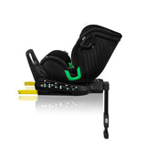 Scaun auto, Lionelo, Harmony i-Size, Rotire 360 grade, Protectie laterala, Cu spatar reglabil in 5 pozitii, Cu tetiera reglabila in 12 pozitii, 0-36 Kg, 40-150 cm, Cu Isofix, Husa din bambus, Conform cu ECE R129, Negru