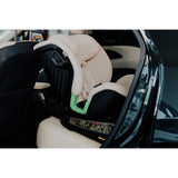 Scaun auto, Lionelo, Harmony i-Size, Rotire 360 grade, Protectie laterala, Cu spatar reglabil in 5 pozitii, Cu tetiera reglabila in 12 pozitii, 0-36 Kg, 40-150 cm, Cu Isofix, Husa din bambus, Conform cu ECE R129, Gri inchis