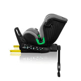 Scaun auto, Lionelo, Harmony i-Size, Rotire 360 grade, Protectie laterala, Cu spatar reglabil in 5 pozitii, Cu tetiera reglabila in 12 pozitii, 0-36 Kg, 40-150 cm, Cu Isofix, Husa din bambus, Conform cu ECE R129, Gri deschis