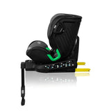 Scaun auto, Lionelo, Harmony i-Size, Rotire 360 grade, Protectie laterala, Cu spatar reglabil in 5 pozitii, Cu tetiera reglabila in 12 pozitii, 0-36 Kg, 40-150 cm, Cu Isofix, Husa din bambus, Conform cu ECE R129, Gri inchis