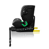 Scaun auto, Lionelo, Harmony i-Size, Rotire 360 grade, Protectie laterala, Cu spatar reglabil in 5 pozitii, Cu tetiera reglabila in 12 pozitii, 0-36 Kg, 40-150 cm, Cu Isofix, Husa din bambus, Conform cu ECE R129, Gri inchis