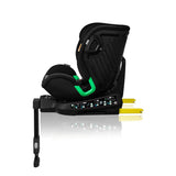 Scaun auto, Lionelo, Harmony i-Size, Rotire 360 grade, Protectie laterala, Cu spatar reglabil in 5 pozitii, Cu tetiera reglabila in 12 pozitii, 0-36 Kg, 40-150 cm, Cu Isofix, Husa din bambus, Conform cu ECE R129, Negru