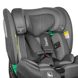 Scaun auto, Lionelo, i-Size Braam, 0-36 Kg, 40-150 cm, Cu isofix si picior de fixare, Protectie laterala, Rotire 360 grade, Ajustare spatar in 5 pozitii, Tetiera reglabila in 14 trepte, Conform cu standardul european de securitate R129, Gri